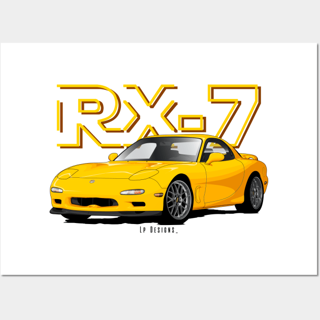 Rx-7 Wall Art by LpDesigns_